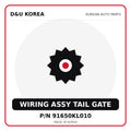 Genuine Mobis WIRING ASSY TAIL GATE 91650KL010 for Korean vehicles | D&U Korea