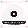 Genuine Mobis WIRING ASSY TAIL GATE EXTN 91655CV170 for Korean vehicles | D&U Korea