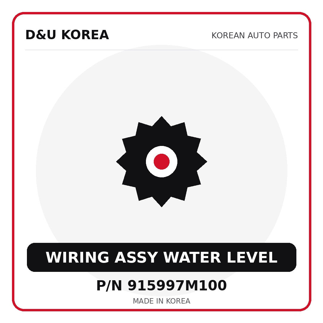 Genuine Mobis WIRING ASSY WATER LEVEL 915997M100 for Korean vehicles | D&U Korea