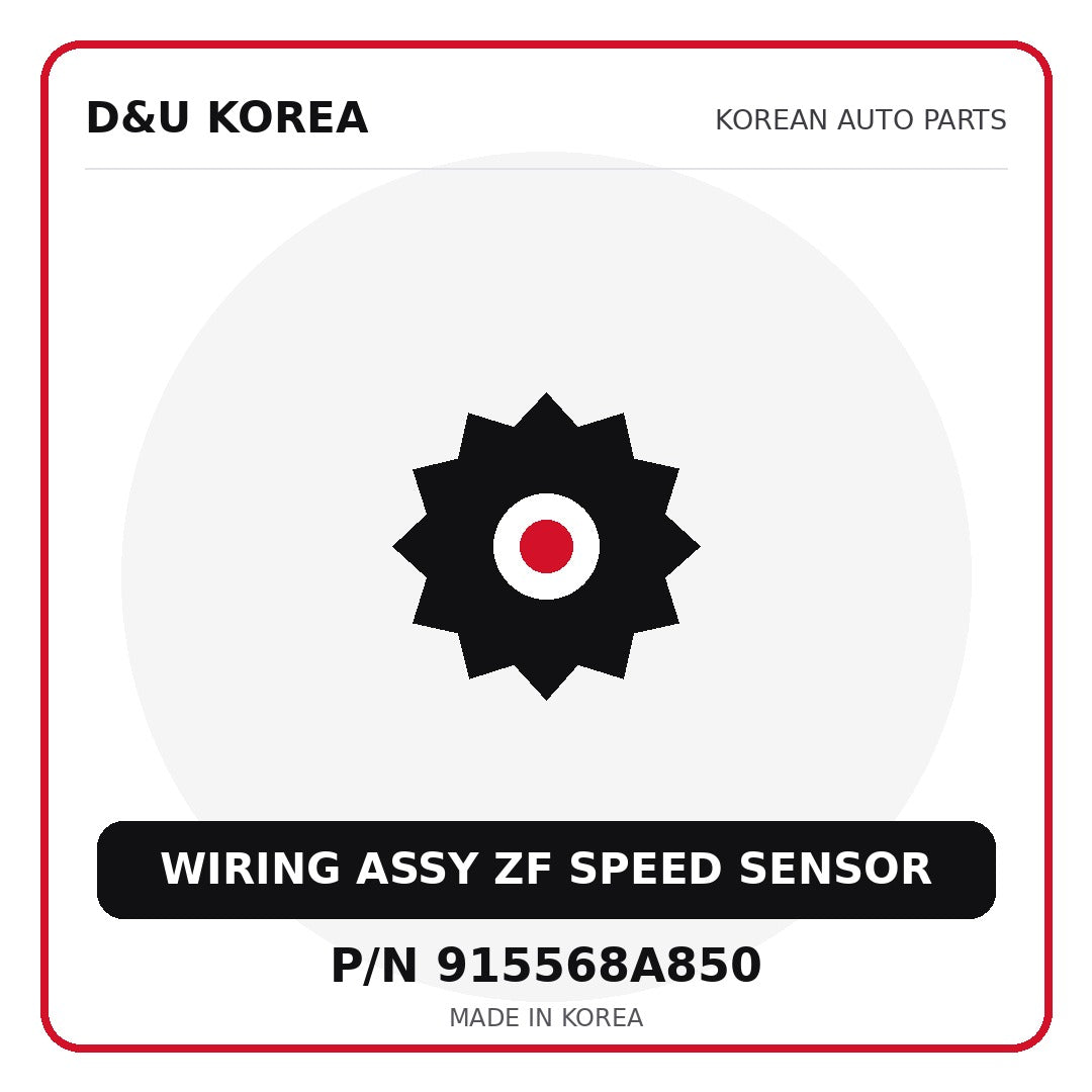 Genuine Mobis WIRING ASSY ZF SPEED SENSOR 915568A850 for Korean vehicles | D&U Korea