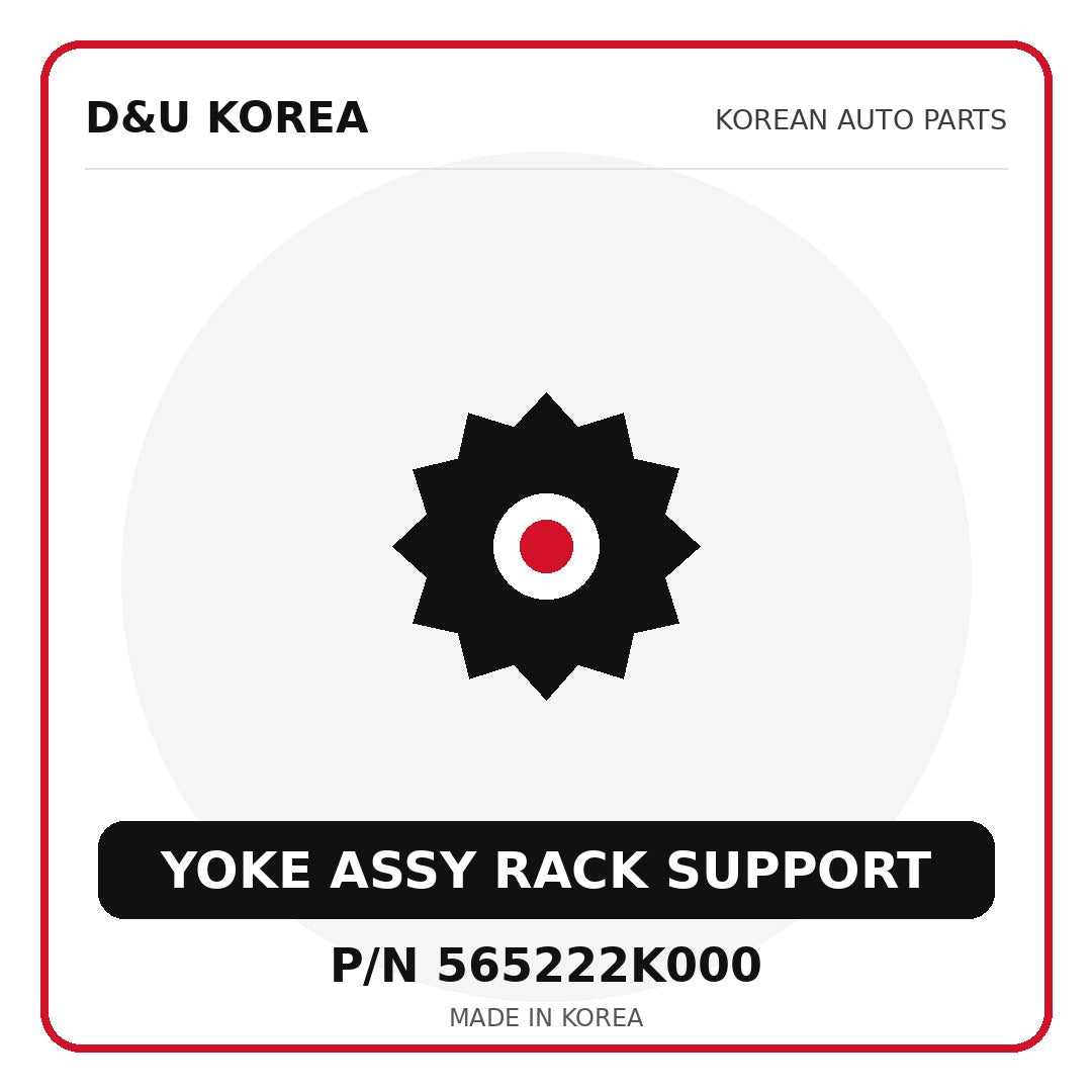 Genuine Mobis YOKE ASSY RACK SUPPORT 565222K000 - Korean auto parts from D&U Korea