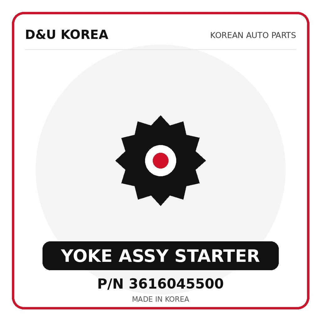 Genuine Mobis YOKE ASSY STARTER 3616045500 - Korean auto parts from D&U Korea